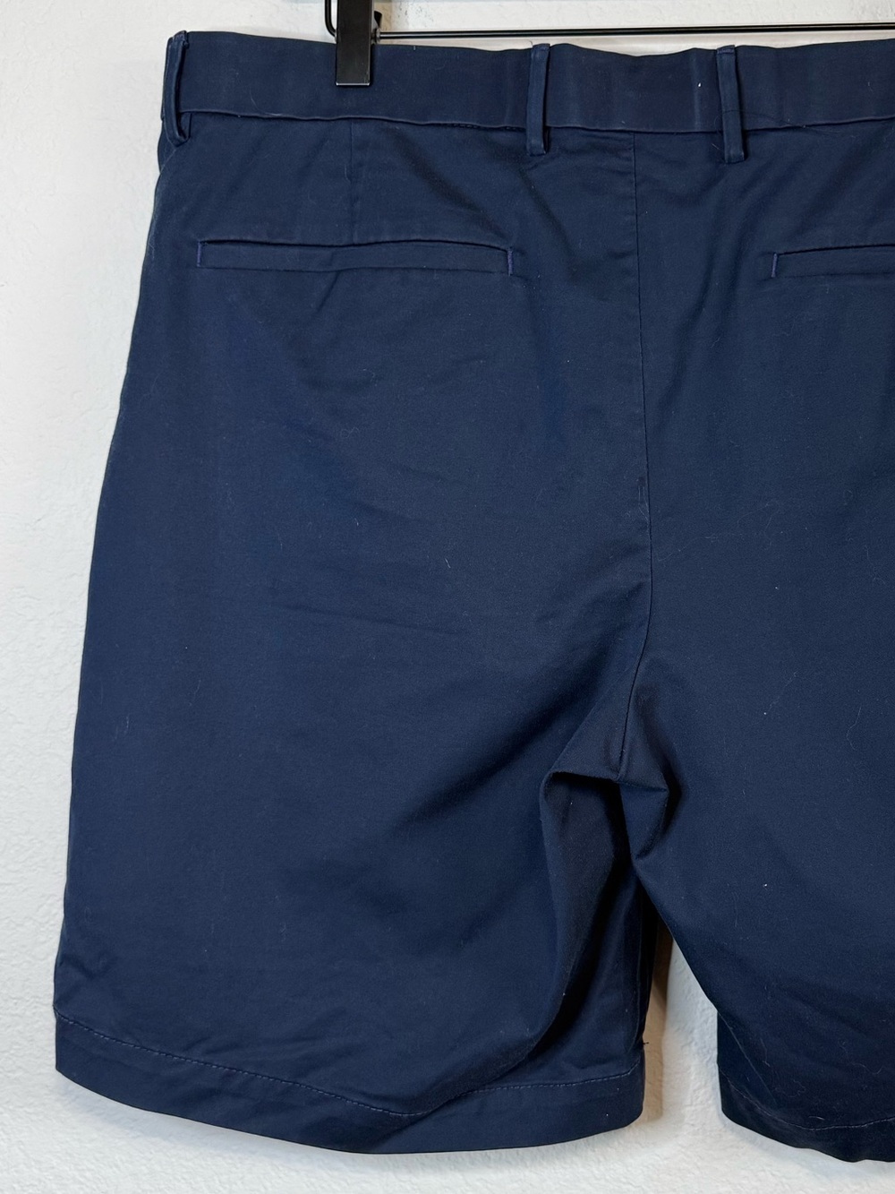 Banana Republic Core Temp Short Navy Blue 9” Mens Casual Preppy Shorts Size 36 - Picture 7 of 11